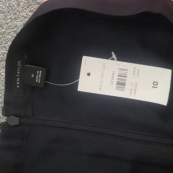 NWT Ann Taylor Stripped Pink and Black Striped Pencil Skirt - Picture 10 of 10